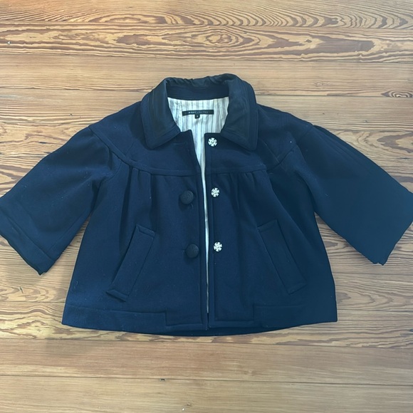 Size Small Marc Jacobs Navy Wool Cropped Jacket - Picture 1 of 1